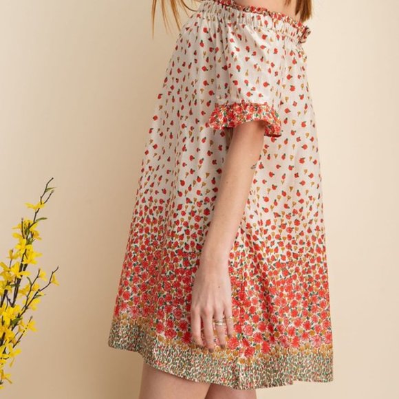 Cottage core summer off shoulder dress - Picture 5 of 7